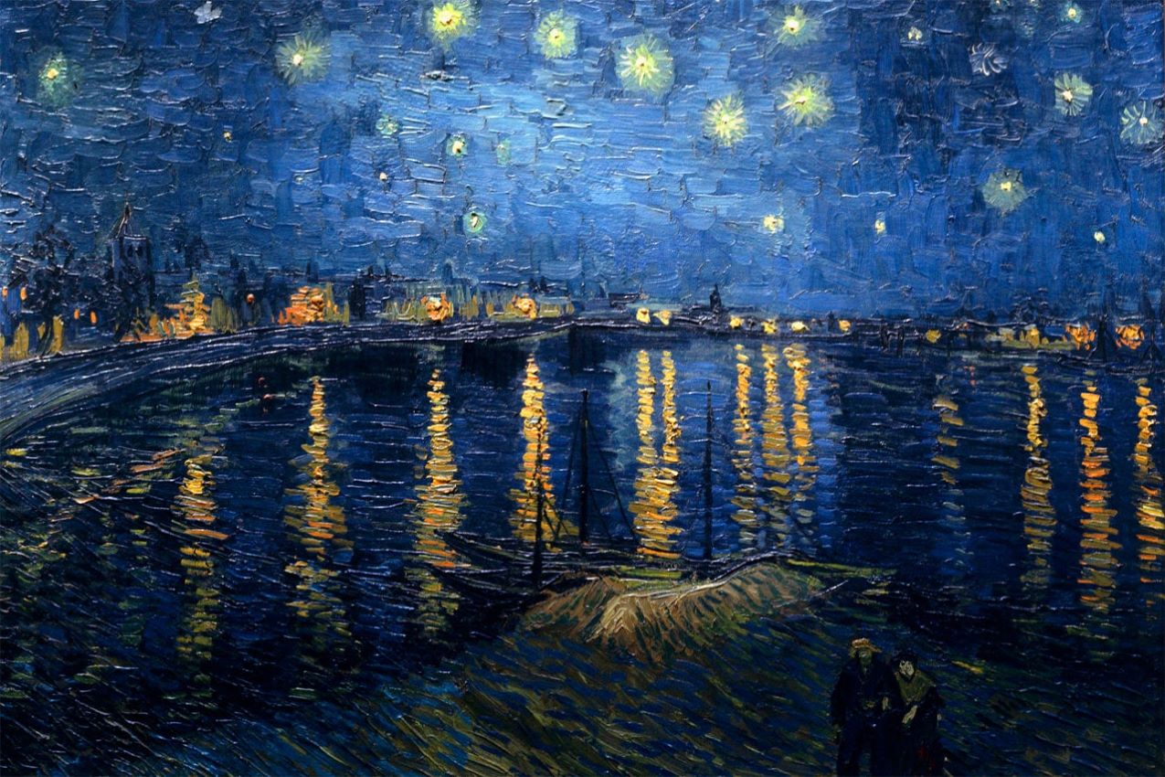 Katia Zattoni -Vincent-Van-Gogh-Notte-stellata-sul-Rodano